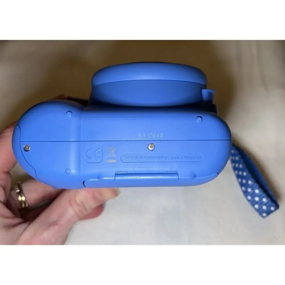 Fujifilm Instax Mini 9 - Cobalt Blue Instant Film Camera With Custom Case